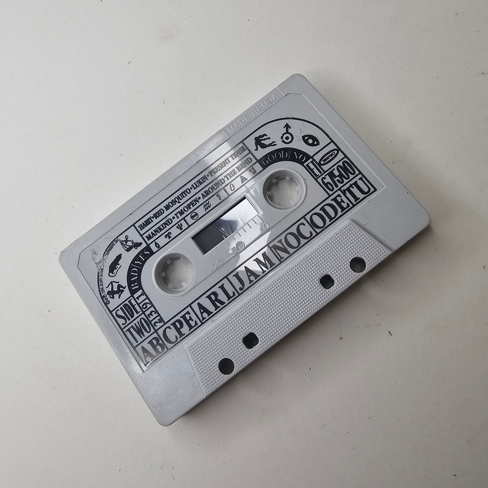 Pearl Jam No Code Cassette Tape 1996 Grey Shell Vintage Alt Rock Cassette Only